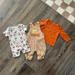 Disney Matching Sets | Disney Baby Pooh Bundle | Color: Orange/Tan | Size: 3-6mb