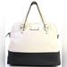 Kate Spade Bags | Kate Spade Black Cream Satchel Pebble Leather Handbag Purse | Color: Black/Cream | Size: Os