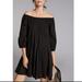 Anthropologie Dresses | Anthropologie Daily Practice Mollie Off The Shoulder Scoop Neck A Line Dress Xs | Color: Black | Size: Xs