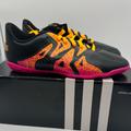 Adidas Shoes | Kids Adidas Size 3 Indoor Soccer Shoes X 15.4 In J New! | Color: Black/Orange | Size: 3bb