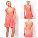 Free People Dresses | Free People Hot Off The Press Stretch Ribbed Knit Coral Pink Dress Size Small | Color: Pink | Size: S