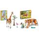 LEGO Creator 3in1 Tiersafari, Kreativ-Set mit Tierfiguren, Spielzeug-Giraffe & Creator Majestätischer Tiger, Panda oder Fisch, 3-in-1 Tierfiguren-Set