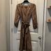 Zara Dresses | Like New, Ladles Light Brown Zara Dress With Belt, Size Medium. | Color: Brown | Size: M