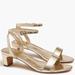 J. Crew Shoes | J Crew Strappy Low Heels Item Bn860 | Color: Gold | Size: Various