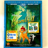 Disney Media | Disney Bambi Ii Blu-Ray / Dvd Special Edition With Slipcover 2011 Nos Sealed | Color: Blue | Size: Os