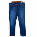 Levi's Jeans | Levi's The Original Jean Women's Dark Wash Mid Rise Skinny Whiskered Jeans 29 | Color: Blue | Size: 29