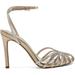 Jessica Simpson Shoes | Jessica Simpson Womens Jileta High Heel Heeled Sandal Gold Shimmer Sand | Color: Gold | Size: 9