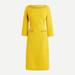 J. Crew Dresses | J. Crew Boatneck Sheath Dress In Textured Tweed In Mustard Yellow | Color: Green/Yellow | Size: 22