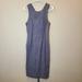 Kate Spade Dresses | Kate Spade Dress Midi Linen Sleeveless Sheath Blue Womens 4 | Color: Blue | Size: 4