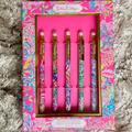 Lilly Pulitzer Office | Lilly Pulitzer Designer Mechanical Pencil Set Nwt | Color: Gold/Pink | Size: Os