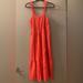 Jessica Simpson Dresses | Jessica Simpson Milkmaid Ruffled Eyelet Peasant Dress Coral Red Orange Sz S | Color: Orange/Red | Size: S