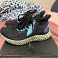 Adidas Shoes | Black Glitter 4d Run Size 5.5 With Box | Color: Black/Blue | Size: 5.5