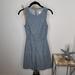 J. Crew Dresses | J. Crew Dress Womens 00 Chevron Striped Sleeveless Chambray | Color: Blue/White | Size: 00