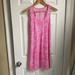 Lilly Pulitzer Dresses | Lilly Pulitzer Pink Racerback Cotton Summer Dress Size Small | Color: Pink/White | Size: S