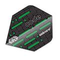 Unicorn Code Dart Set, 80% Tungsten, Black Titanium, Steel Tip, Green, 24g