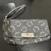 Coach Bags | Coach Kristin Wristlet Clutch Jacquard Signature C Op Art Clutch Silver | Color: Silver | Size: Os