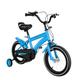 Queeucaer 14 Inch Bicycle Kids Mountain Bike Children's Bicycle Girls Boys Balance MTB Bike Slip and Wear Resistant Wheels,With Support Wheels Bike,3-6 Years Old,Blue bike