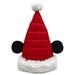 Disney Accessories | Disney Parks Christmas Satin Quilted Santa Hat Mickey Ears O/S Fits Most Nwt | Color: Red/White | Size: Os