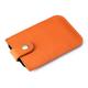 Card Holder Portable Slim Coin Purse Card Case Leather Business Card Case for Women Men (Color : Orange, Size : 7.5x1.5x0.3cm)