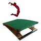 Youth Gymnastics Springboard Trampoline with Four Thick Spring Green Heavy-Duty Springboards, Used in Schools and Sports Clubs