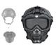 Tactical Airsoft Fast Helmet PJ Type/Removable Face Mask Motorcycle Goggles, For Paintball Outdoor Sports Hunting Shooting