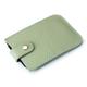 ONDIAN Card Holder Portable Slim Coin Purse Card Case Leather Business Card Case for Women Men (Color : Green, Size : 7.5x1.5x0.3cm)