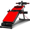 Collapsible Adjustable Sit-Up Board Weight Bench Adjustable Easy Storage Has A Max Weight Capacity Of 100 Kg Resistance Bands Dumbbells Leg Fixation