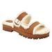 Giani Bernini Shoes | Giani Bernini Women's Tameenna Lug Sole Furry Sandals Brown Size 7 | Color: Brown | Size: 7