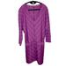 Athleta Dresses | Athleta Sparklelust Purple V-Neck Dolman Sleeve Drop Waist Dress, Large | Color: Purple | Size: L