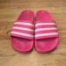 Adidas Shoes | Hot Pink Adidas Adilette Slides | Color: Pink | Size: 6