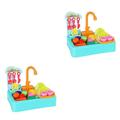 Abaodam 2 Sets Dishwasher Home Appliances Girl Baby Plastic