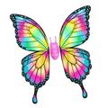 Perfeclan Easter Electric Fairy Wing Moving Butterfly Wing Light up Fairy Wing for Outdoor Christmas Activities Age 4 5 6 7 8 Girls, Multicolor