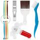 Air Conditioner Fin Cleaner Kit, AC Fin Comb Straightener & Condenser Coil Cleaning Brush, Split A/C Cleaner & Repair Tool, for AC HVAC RV Air Conditioning Units Evaporator Radiator Refrigerator