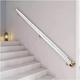 Acrylic Handrail for Indoor Stairs, Lucite Transparent Stair Handrail Banisters, Wall Mount Grab Bar Indoor Hallway Loft Barrier-Free Railing Clear with Brackets Easy to Install ( Color : Gold bracket