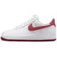 NIKE Herren Air Force 1 '07 Sneaker, White Adobe Team Red Dragon Red, 40.5 EU