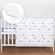 Baby Comfort 5 Piece Bedding Set Duvet Pillow with Covers & Cotton Sheet for 130x80 cm Extendable Cot Bed (Stars Blue)