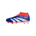 adidas Predator Accuracy League Laceless Football Boots Firm Ground Fußballschuhe für festen Boden, Lucid Blue/FTWR White/solar red, 31.5 EU