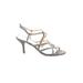 Stuart Weitzman Sandals: Gray Solid Shoes - Women's Size 9 - Open Toe