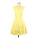 Vineyard Vines Casual Dress - A-Line: Yellow Dresses - Women's Size 00