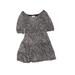 Speechless Dress: Gray Acid Wash Print Skirts & Dresses - Kids Girl's Size 7