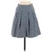 Maeve Casual A-Line Skirt Knee Length: Blue Bottoms - Women's Size 00 Petite