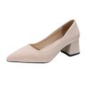 HUPAYFI Black Court Shoes Chunky Heels for Women Block Heels Closed Toe Mary Jane Shoes Comfortable Dress Office Pumps Ladies Black Shoes,Small Valentine's Gifts for Womens 5.5 36.99