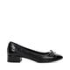 Dune Ladies Hollies Low Block Heel Ballet Flats Size UK 5 Flat Heel Ballet Pumps Black