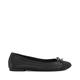 Dune Ladies Hallo Wide Fit Charm-Detail Ballet Shoes Size UK 7 Flat Heel Ballet Pumps Black