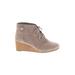 Dr. Scholl's Ankle Boots: Tan Print Shoes - Women's Size 8 - Almond Toe