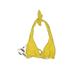 Amuse Society Swimsuit Top Yellow Solid Halter Swimwear - New - Women's Size X-Small