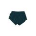Nike Athletic Shorts: Teal Solid Activewear - Women's Size Small