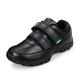 UOVO Boys School Shoes Kids Black Trainers Uniform Shoe Easy Fasten Footwear Size 7.5 UK（42EU