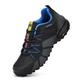 VENROXX Trail Running Shoes Men's Trail Running Shoes Hiking Shoes Breathable Lightweight Running Shoes Sports Shoes Non-Slip Outdoor Trekking Shoes, Black & Blue, 10 UK