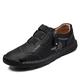 SKINII Men's Boots， Men's Casual Shoes Handmade Loafers Comfortable and Breathable Flat Leather Men's Shoes Outdoor Men's Sports Shoes (Color : Black, Size : 13)